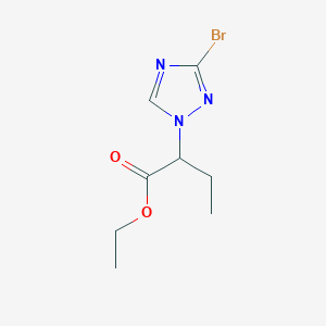 B2469162 Ethyl 2-(3-bromo-1H-1,2,4-triazol-1-yl)butanoate CAS No. 1823442-03-0