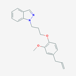 molecular formula C20H22N2O2 B246917 1-[3-(4-allyl-2-methoxyphenoxy)propyl]-1H-indazole 