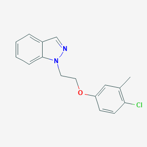 molecular formula C16H15ClN2O B246920 1-(2-(4-chloro-3-methylphenoxy)ethyl)-1H-indazole 