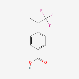 molecular formula C10H9F3O2 B2469203 4-(1,1,1-Trifluoropropan-2-yl)benzoic acid CAS No. 1147531-37-0