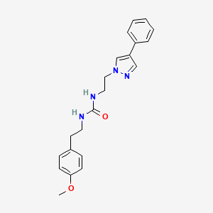 B2469212 1-(4-methoxyphenethyl)-3-(2-(4-phenyl-1H-pyrazol-1-yl)ethyl)urea CAS No. 2034326-58-2