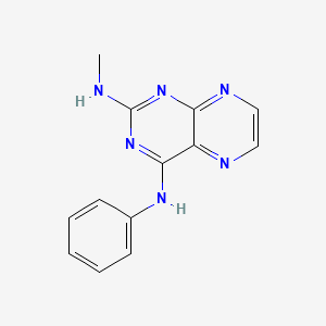 molecular formula C13H12N6 B2469237 N~2~-methyl-N~4~-phenylpteridine-2,4-diamine CAS No. 946291-00-5