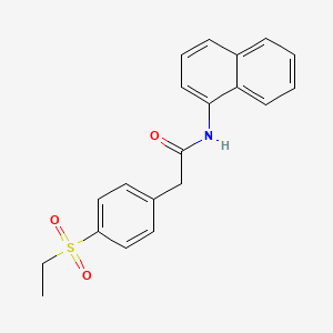 molecular formula C20H19NO3S B2469246 2-(4-(ethylsulfonyl)phenyl)-N-(naphthalen-1-yl)acetamide CAS No. 941972-34-5