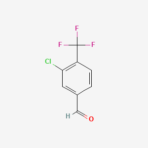 molecular formula C8H4ClF3O B2469271 3-Chloro-4-(trifluoromethyl)benzaldehyde CAS No. 83279-38-3