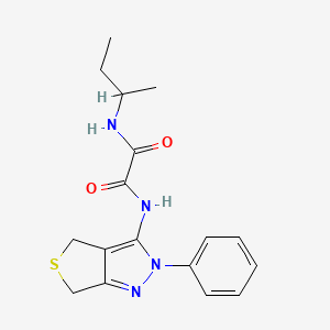 molecular formula C17H20N4O2S B2469277 N1-(sec-butyl)-N2-(2-phenyl-4,6-dihydro-2H-thieno[3,4-c]pyrazol-3-yl)oxalamide CAS No. 899741-26-5