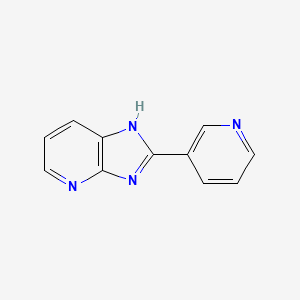 molecular formula C11H8N4 B2469283 2-(pyridin-3-yl)-3H-imidazo[4,5-b]pyridine CAS No. 71766-33-1