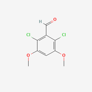 molecular formula C9H8Cl2O3 B2469317 2,6-Dichloro-3,5-dimethoxybenzaldehyde CAS No. 287175-08-0