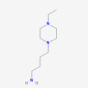 molecular formula C10H23N3 B2469323 4-(4-Ethylpiperazin-1-yl)butan-1-amine CAS No. 4486-93-5