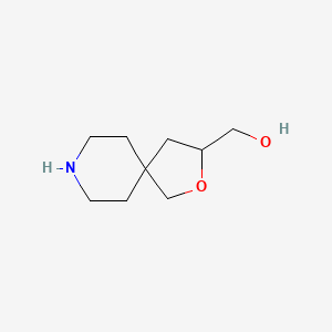 molecular formula C9H17NO2 B2469335 2-Oxa-8-azaspiro[4.5]dec-3-ylmethanol CAS No. 1824076-74-5