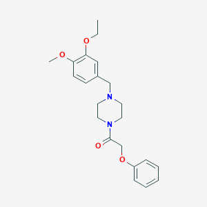 1-(3-Ethoxy-4-methoxybenzyl)-4-(phenoxyacetyl)piperazine