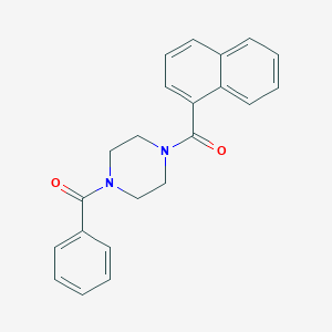 molecular formula C22H20N2O2 B246937 1-Benzoyl-4-(1-naphthoyl)piperazine 