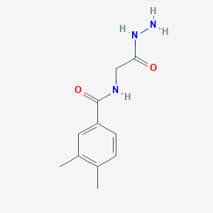molecular formula C11H15N3O2 B2469378 N-(2-hydrazinyl-2-oxoethyl)-3,4-dimethylbenzamide CAS No. 392247-23-3