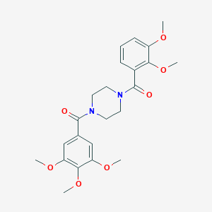 molecular formula C23H28N2O7 B246938 1-(2,3-Dimethoxybenzoyl)-4-(3,4,5-trimethoxybenzoyl)piperazine 