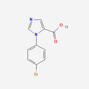 molecular formula C10H7BrN2O2 B2469388 1-(4-溴苯基)-1H-咪唑-5-羧酸 CAS No. 1423706-23-3