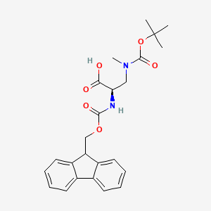 molecular formula C24H28N2O6 B2469392 Fmoc-D-Dap(Boc,Me)-OH CAS No. 2389078-74-2
