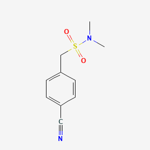molecular formula C10H12N2O2S B2469402 1-(4-cyanophenyl)-N,N-dimethylmethanesulfonamide CAS No. 1036479-03-4