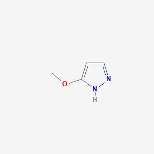 molecular formula C4H6N2O B2469423 3-甲氧基-1H-吡唑 CAS No. 215610-30-3