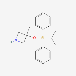 molecular formula C20H27NOSi B2469432 3-[(Tert-butyldiphenylsilyl)oxy]-3-methylazetidine CAS No. 1455010-26-0