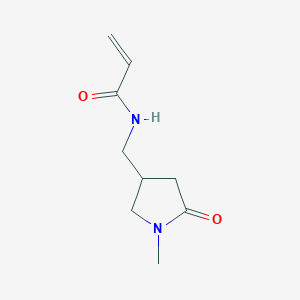 molecular formula C9H14N2O2 B2469443 N-[(1-Methyl-5-oxopyrrolidin-3-yl)methyl]prop-2-enamide CAS No. 2185980-28-1