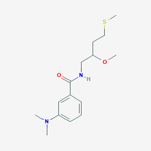 molecular formula C15H24N2O2S B2469456 3-(Dimethylamino)-N-(2-methoxy-4-methylsulfanylbutyl)benzamide CAS No. 2320576-30-3