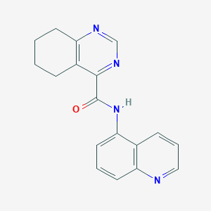 N-(quinolin-5-yl)-5,6,7,8-tetrahydroquinazoline-4-carboxamide