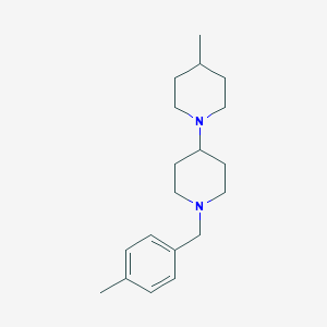 molecular formula C19H30N2 B246947 4'-Mehtyl-1-(4-methylbenzyl)-4,1'-bipiperidine 