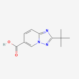 molecular formula C11H13N3O2 B2469479 2-Tert-butyl-[1,2,4]triazolo[1,5-a]pyridine-6-carboxylic acid CAS No. 1510113-17-3
