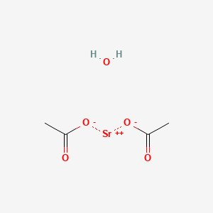 molecular formula C4H8O5Sr B2469485 Strontium acetate hydrate CAS No. 14692-29-6; 543-94-2