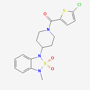 (5-chlorothiophen-2-yl)(4-(3-methyl-2,2-dioxidobenzo[c][1,2,5]thiadiazol-1(3H)-yl)piperidin-1-yl)methanone