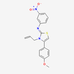 (Z)-N-(3-allyl-4-(4-methoxyphenyl)thiazol-2(3H)-ylidene)-3-nitroaniline