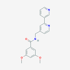 molecular formula C20H19N3O3 B2469542 N-([2,3'-bipyridin]-4-ylmethyl)-3,5-dimethoxybenzamide CAS No. 1903885-99-3