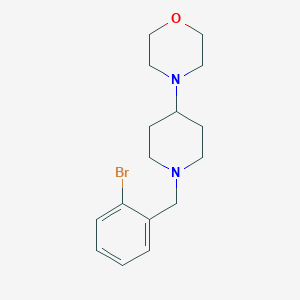 molecular formula C16H23BrN2O B246956 4-[1-(2-Bromobenzyl)piperidin-4-yl]morpholine 