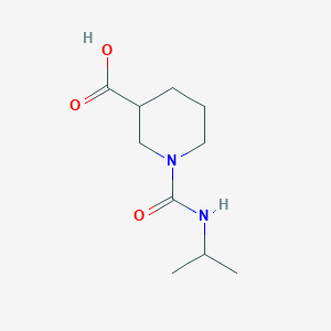 molecular formula C10H18N2O3 B2469573 1-[(Propan-2-yl)carbamoyl]piperidine-3-carboxylic acid CAS No. 1018282-32-0