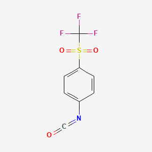molecular formula C8H4F3NO3S B2469595 4-(三氟甲磺酰基)苯基异氰酸酯 CAS No. 55226-16-9