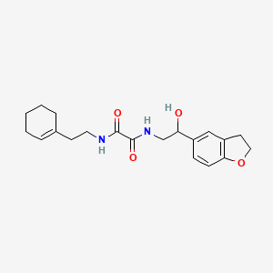 molecular formula C20H26N2O4 B2469618 N1-(2-(环己-1-烯-1-基)乙基)-N2-(2-(2,3-二氢苯并呋喃-5-基)-2-羟乙基)草酰胺 CAS No. 1706128-01-9