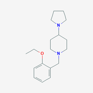 molecular formula C18H28N2O B246962 1-(2-Ethoxybenzyl)-4-(1-pyrrolidinyl)piperidine 