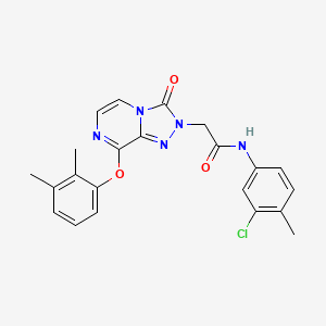 molecular formula C22H20ClN5O3 B2469649 N-(3-氯-4-甲基苯基)-2-(8-(2,3-二甲基苯氧基)-3-氧代-[1,2,4]三唑并[4,3-a]嘧啶-2(3H)-基)乙酰胺 CAS No. 1251621-65-4