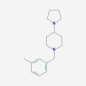 molecular formula C17H26N2 B246965 1-(3-Methylbenzyl)-4-(1-pyrrolidinyl)piperidine 