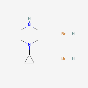 molecular formula C7H16Br2N2 B2469681 1-Cyclopropylpiperazine dihydrobromide CAS No. 159974-58-0; 20327-23-5