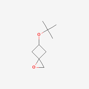 molecular formula C9H16O2 B2469707 5-(Tert-butoxy)-1-oxaspiro[2.3]hexane CAS No. 2248349-72-4