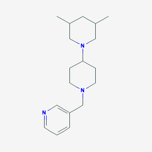 molecular formula C18H29N3 B246973 3',5'-Dimethyl-1-(3-pyridinylmethyl)-4,1'-bipiperidine 