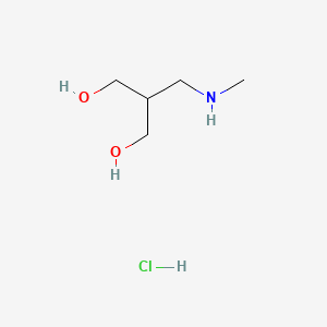 molecular formula C5H14ClNO2 B2469744 2-((Methylamino)methyl)propane-1,3-diol hydrochloride CAS No. 2172022-66-9
