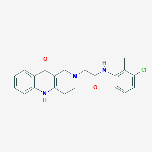 molecular formula C21H20ClN3O2 B2469749 N-(3-chloro-2-methylphenyl)-2-(10-oxo-3,4,5,10-tetrahydrobenzo[b][1,6]naphthyridin-2(1H)-yl)acetamide CAS No. 1251622-46-4