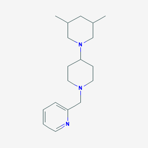 molecular formula C18H29N3 B246975 3,5-Dimethyl-1'-(pyridin-2-ylmethyl)-1,4'-bipiperidine 
