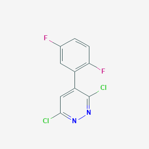 molecular formula C10H4Cl2F2N2 B2469754 3,6-Dichloro-4-(2,5-difluorophenyl)pyridazine CAS No. 1546064-14-5