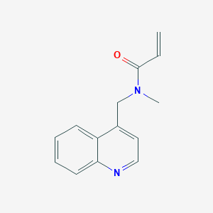 molecular formula C14H14N2O B2469758 N-Methyl-N-(quinolin-4-ylmethyl)prop-2-enamide CAS No. 2361641-37-2