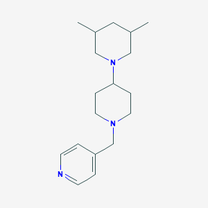 molecular formula C18H29N3 B246976 3',5'-Dimethyl-1-(4-pyridinylmethyl)-4,1'-bipiperidine 