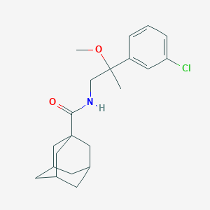 molecular formula C21H28ClNO2 B2469775 (3r,5r,7r)-N-(2-(3-chlorophenyl)-2-methoxypropyl)adamantane-1-carboxamide CAS No. 1795302-30-5