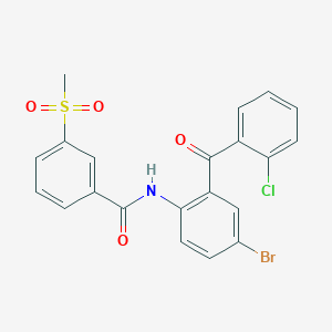 N-[4-bromo-2-(2-chlorobenzoyl)phenyl]-3-methanesulfonylbenzamide