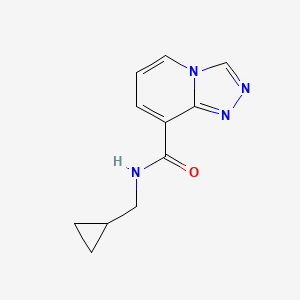 molecular formula C11H12N4O B2469781 N-(Cyclopropylmethyl)-[1,2,4]triazolo[4,3-a]pyridine-8-carboxamide CAS No. 2415535-23-6